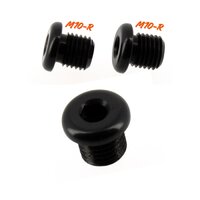 HS MOTO ZÁSLEPKA OTVORU PRE SPÄTNÉ ZRKADLO 2 X M10-R ČIERNA