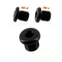 HS MOTO ZÁSLEPKA OTVORU PRE SPÄTNÉ ZRKADLO M8-R / M8-L ČIERNA