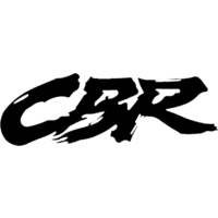 QUATTROERRE NÁLEPKA CBR 14 CM - ČERNÁ