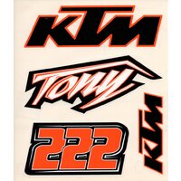 QUATTROERRE NÁLEPKA KTM TONY 222