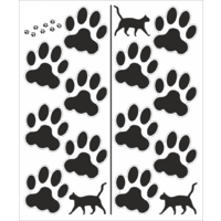 QUATTROERRE NÁLEPKA TLAPKY A KOČKY