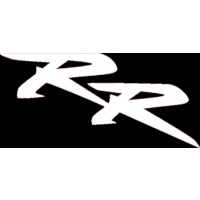 QUATTROERRE NÁLEPKA RR 15 CM - BÍLÁ