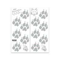 QUATTROERRE NÁLEPKA STOPY VLKA ČERNÉ