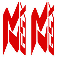 QUATTROERRE NÁLEPKY GSX-R ČERVENÉ 2 KS