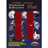 QUATTROERRE REFLEXNÍ NÁLEPKY ČERVENÉ OBDÉLNÍKY