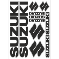 QUATTROERRE SADA NÁLEPEK SUZUKI STŘÍBRNÁ