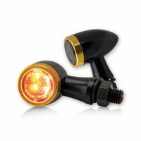 HS MOTO LED BLINKRY JACK ZLATÉ S KONCOVÝM SVĚTLEM