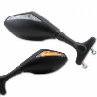 HS MOTO ZPĚTNÁ ZRCÁTKA SE SMĚROVKAMI - PÁR