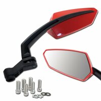 HS MOTO ZPĚTNÉ ZRCÁTKO ČERVENÉ - AGILITY - PÁR