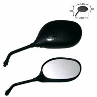 HS MOTO ZPĚTNÉ ZRCÁTKO NOVA - PÁR