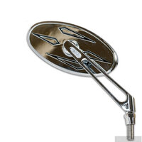 HS MOTO ZPĚTNÉ ZRCÁTKO OVAL