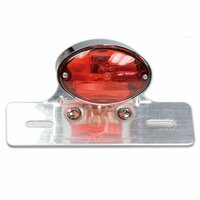 HS MOTO BRZDOVÉ SVĚTLO "CAT-EYE" S DRŽÁKEM SPZ