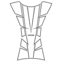 OXFORD NÁLEPKA NA NÁDRŽ SHEER ARROW ŠEDÁ