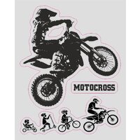 QUATTROERRE NÁLEPKA MOTOCROSS