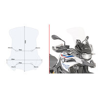 GIVI PLEXI ŠTÍT ČÍRY BMW F 750 GS/F 850 GS (18-21) D5127ST