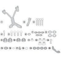 GIVI KIT NA MONTÁŽ PLEXI A800N A5115A