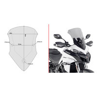 GIVI PLEXI DUCATI MULTISTRADA 950/S/1200/1260/ENDURO 1260 D7406S
