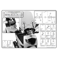 GIVI SADA NA MONTÁŽ PLEXI HONDA SH 125/150 A311A