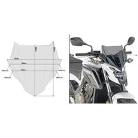 GIVI PLEXI HONDA CB 650 F A1159