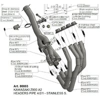 LEO VINCE PROPOJOVACÍ POTRUBÍ 4-2-1 KAWASAKI Z 900 A2