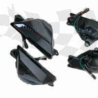 HS MOTO PŘEDNÍ BLINKRY KAWASAKI NINJA 300/400/650/ZX-6R/636/ER6F/Z 1000 SX
