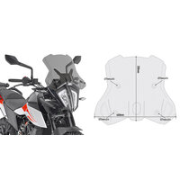 GIVI PLEXI KTM 390 (20)/790 ADVENTURE/R (19-20)/890 ADV (21) 7710D