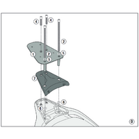 GIVI DRŽÁK KUFRU KYMCO AGILITY 300 R16 (19-20) SR6114