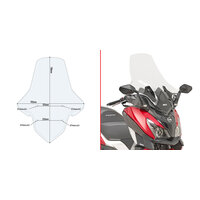 GIVI PLEXI SYM JOIRIDE 300 (22)/JOYMAX Z 300 (19-20)/Z+ 300 (21)/CRUISYM 300 (17-20) 7056DT