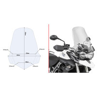 GIVI PLEXI TRIUMPH TIGER 800/XC/XR 6401DT
