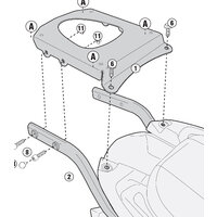 GIVI DRŽÁK KUFRU TRIUMPH TIGER SPORT 1050 SR6404