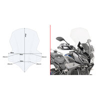 GIVI TURISTICKÝ PLEXI ŠTÍT YAMAHA TRACER 900/GT (18-20) 2139DT