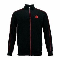 SUZUKI ČIERNA TÍMOVÁ MIKINA NA ZIPS