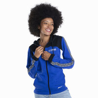 YAMAHA DÁMSKA MIKINA NA ZIPS S KAPUCŇOU PADDOCK BLUE
