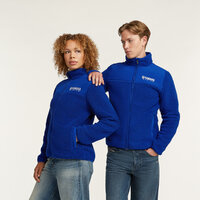 YAMAHA PADDOCK BLUE ESSENTIALS SHERPA FLEECE MIKINA NA ZIPS