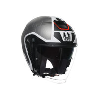 AGV PRILBA IRIDES AGV E2206 TRIESTE BLACK/WHITE/RED