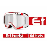 ETHEN MX BRÝLE PRISMIS BÍLO-ČERVENÉ S ČIRÝM SKLEM