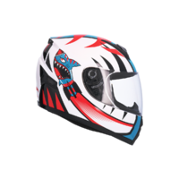 SHIRO DĚTSKÁ HELMA SH-829 SHYSHARK MODRÁ/ČERVENÁ