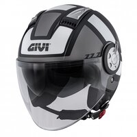 GIVI HELMA 11.1 AIR JET R-CLASS MATT BLACK/TITANIUM/WHITE