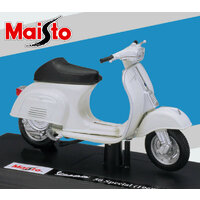 MAISTO MODEL 1:18 VESPA 50 SPECIAL (1969) BÍLÁ