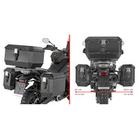 GIVI BOČNÉ NOSIČE PL ONE-FIT MONOKEY CF MOTO 800/1000 MT-X (25-26) PLO9230MK