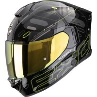 SCORPION EXO-530 AIR FOND BLACK-NEON YELLOW S