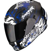 SCORPION PRILBA EXO-491 SPECTOR MATT BLACK-BLUE